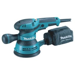 Masina de slefuit orbitala Makita BO5041, 300 W, 125 mm diametru disc, 4000-10000 oscilari/min, 2 m lungime cablu alimentare, Negru-Albastru
