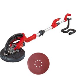 Slefuitor pentru pereti (Polizor pereti) cu brat telescopic Einhell TC-DW 225, 600W, Rosu-Negru