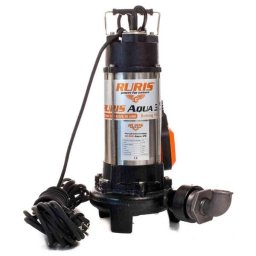 Pompa submersibila Ruris Aqua 35, 1300 W, cu tocator, Argintiu-Negru