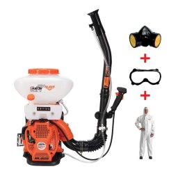 Atomizor Ruris A103S, 3 CP, 44 CC,pompa booster, motor TEZ, 2 timpi, 16 l capacitate rezervor solutie, benzina, 4 trepte pulverizare, kit de protectie