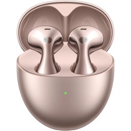 Casti In-Ear Huawei FreeBuds 6, True wireless, Bluetooth, AI noise cancelling, Autonomie 36 ore, IP54, Roz-Auriu