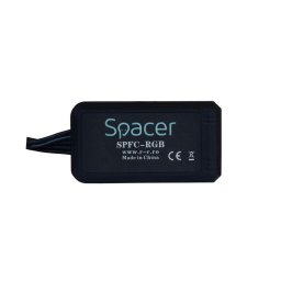 FAN HUB SPACER pt. maxim 5 ventilatoare RGB, telecomanda pt. setat iluminarea RGB, control PWM al turatiei, alimentare MOLEX 4-pin