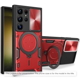 Husa Husa pentru Samsung Galaxy S25 FE - Techsuit CamGuard Pro - Red