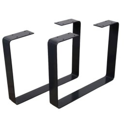 Mobilier interior Set 2 picioare pentru banci sau masute, Vivatechnix KRO-1171, dimensiune 40x35x5 cm, Negru