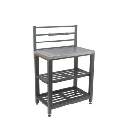 Masa cu rafturi modulara Torino 4 Cattara pentru bucatarie exterioara 80x47x123cm - TT14128