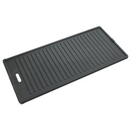 Plita din fonta cu doua fete neteda si striata Cattara ETAGE 450x205mm - TT14075