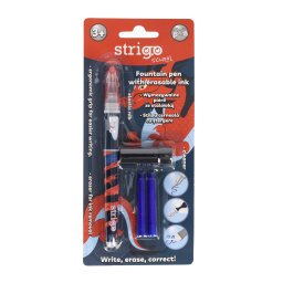 Stilou Strigo cerneala cu stergere + 2 rezerve + dispozitiv curatare, in blister, Dragon