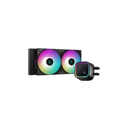 Cooler Deepcool LE520, compatibil skt. Intel si AMD, racire cu lichid, ventilator 120 mm x 2, 2250 rpm, iluminat RGB, R-LE520-BKAMMN-G-1 (timbru verde 2.00 lei)