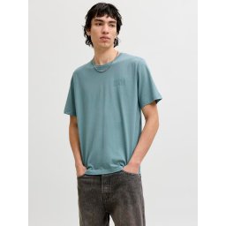 Jack & Jones Tricou simplu, barbati, din 100% bumbac, Regular Fit, JJECORP, Verde deschis (SELECTATI MARIMEA: M)