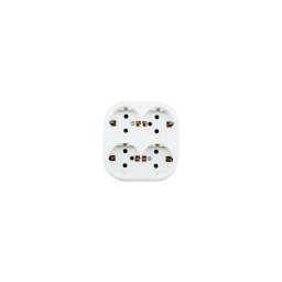 Aigostar - Priză de uz casnic SCHUKO, 4 prize, 250 V / 16 A