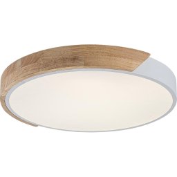 Rabalux 71419 - Plafonieră LED MAPLE2 40W/230V 3000/4000/6500K alb/stejar Ø61 cm