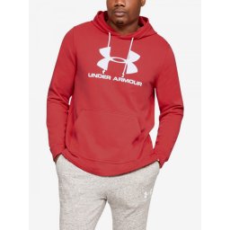 Sweatshirt Under Armour Sportstyle Terry Logo Hoodie-Red