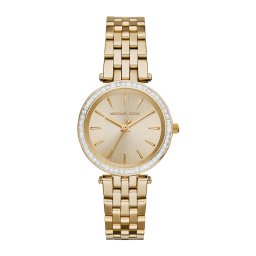 Michael Kors Ceas analogic 'Darci' auriu / transparent