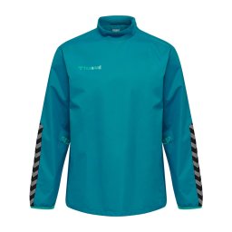 Hummel Geacă sport 'Authentic' cyan / gri / negru