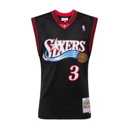 Mitchell & Ness Tricou 'Philadelphia 76ers Allen Iverson' albastru / roșu / negru / alb