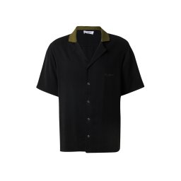 DAN FOX APPAREL Cămașă 'Bastian' oliv / negru