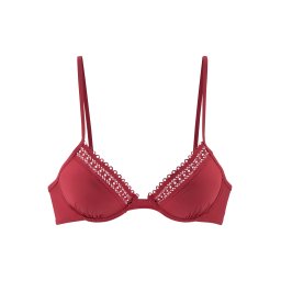 s.Oliver Sutien costum de baie roșu vin