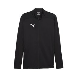 PUMA Bluză cu fermoar sport 'teamFINAL' negru / alb