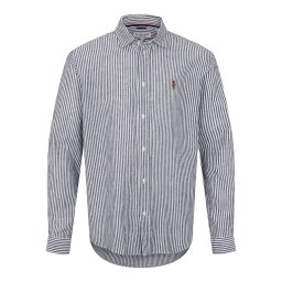 U.S. POLO ASSN. Cămașă 'UMBOLT' albastru închis / alb