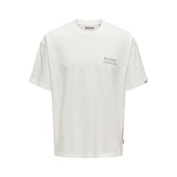 Only & Sons Tricou 'Aarva Life' crem / verde / negru / alb
