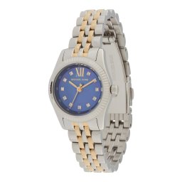 MICHAEL Michael Kors Ceas analogic 'LEXINGTON' safir / auriu / argintiu / transparent
