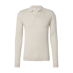DAN FOX APPAREL Pulover 'Essentials' alb lână