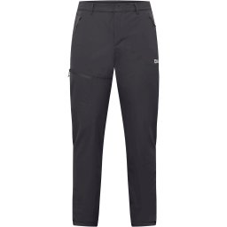 JACK WOLFSKIN Pantaloni outdoor 'Pico Trail' gri închis / alb murdar
