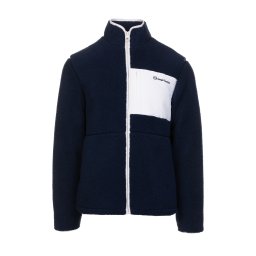 Sergio Tacchini Jachetă fleece funcțională 'WHITMAN BORG' bleumarin / alb