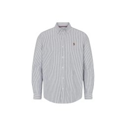 U.S. POLO ASSN. Cămașă 'UMARMIN' maro / gri amestecat / roșu vin / alb