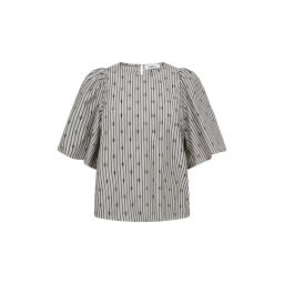 co'couture Bluză 'Trixie' gri / gri închis