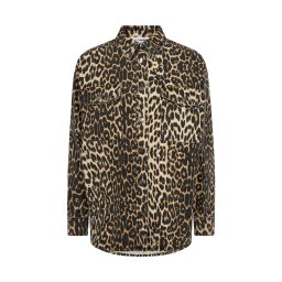 co'couture Bluză 'Leo' maro / kaki