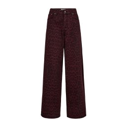 co'couture Pantaloni 'Leo' roșu vin