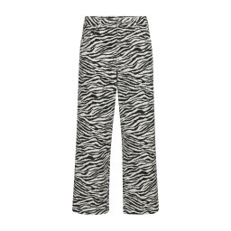 co'couture Pantaloni 'Zion' negru / alb murdar