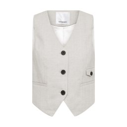 co'couture Vestă ' LisaCC ' gri deschis