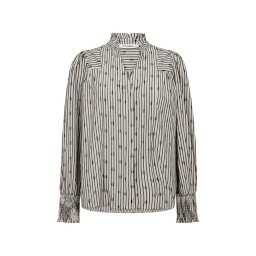 co'couture Bluză 'Trixie' crem / gri