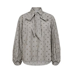 co'couture Bluză 'Trixie' crem / gri