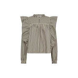 co'couture Bluză bej / albastru denim