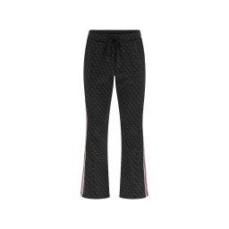 GUESS Pantaloni gri metalic / roșu / negru