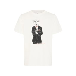 BLEND Tricou 'BHKURT' rosé / negru / alb