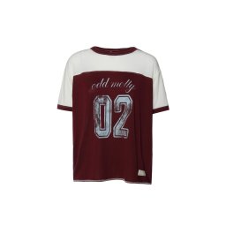 Odd Molly Tricou 'Gamze' roșu burgundy / alb