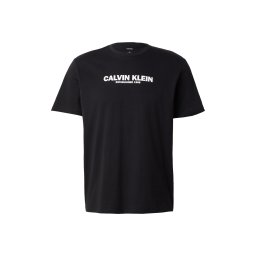 Calvin Klein Tricou '30s' negru / alb