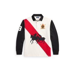 Polo Ralph Lauren Tricou 'VINTAGE' galben auriu / roșu / negru / alb