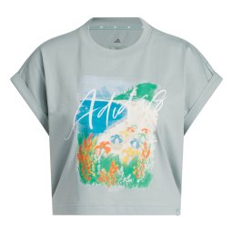 ADIDAS SPORTSWEAR Tricou funcțional 'Summer Romance' albastru / verde pastel / portocaliu / alb