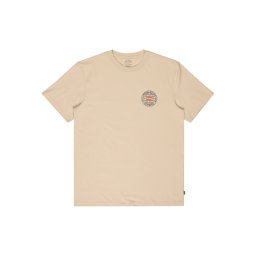 BILLABONG Tricou 'Rockies' bej / albastru închis / portocaliu neon