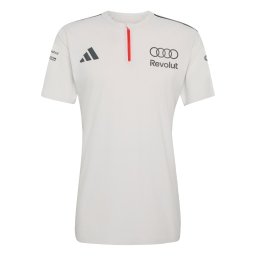 ADIDAS PERFORMANCE Tricou funcțional 'Audi Revolut Formula One Team Engineers & Marketing' gri metalic / negru / alb