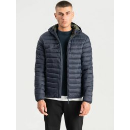 TEESHOPPEN Geacă de primăvară-toamnă ' Hooded Light ' bleumarin