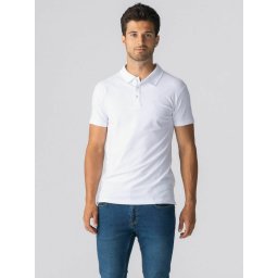 TEESHOPPEN Cămașă ' Muscle Polo ' alb