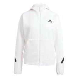 ADIDAS SPORTSWEAR Bluză cu fermoar sport 'Z.N.E.' negru / alb