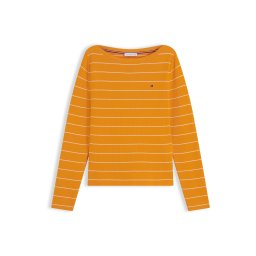 TOMMY HILFIGER Pulover portocaliu mandarină / alb