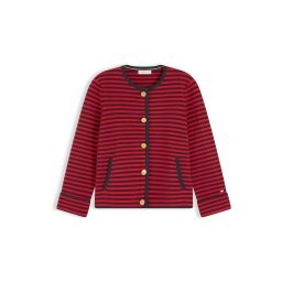 TOMMY HILFIGER Geacă tricotată albastru noapte / roșu